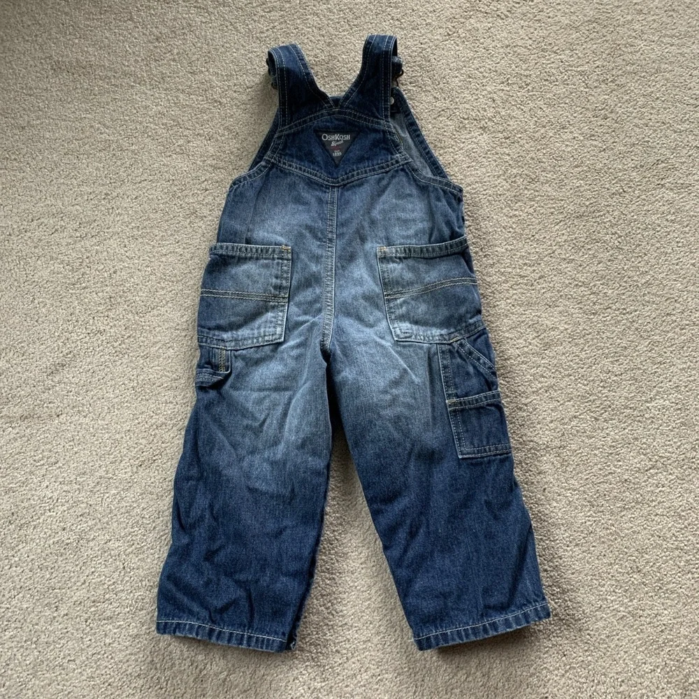 OshKosh 95 NYC DIV Overall Bib 18 Months Blue Jean Denim Vestbak‎ Carpenter